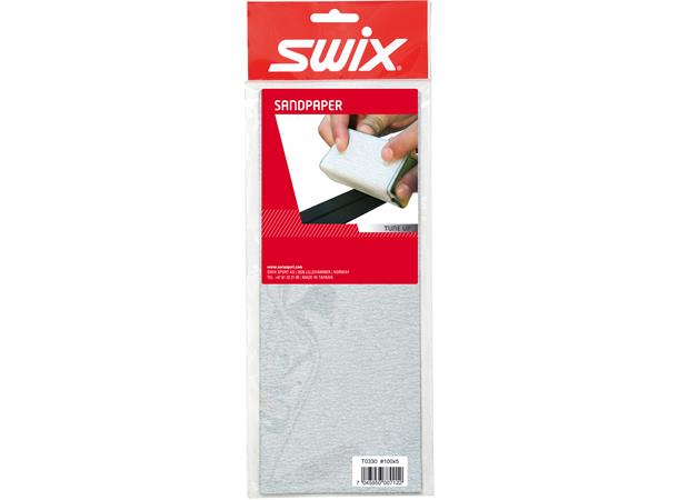 Swix T330 Sandpaper, 5 pcs #100 Sandpapir for rubbing av langrennski